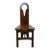 Antique American 1910s Pine Keyhole Dining Chair Side Chair For Sale