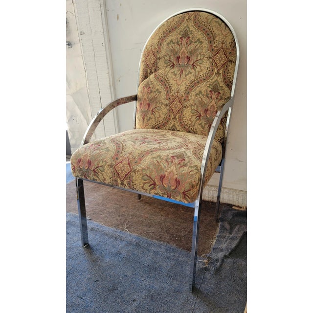 Metal 1980s Chrome Chairs, Set of 10 in the Manner of Pierre Cardin For Sale - Image 7 of 10