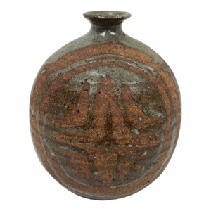 1980s Studio Pottery Vase in Asian Style