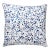 The House of Scalamandré Spatter Pillow, Navy on White For Sale
