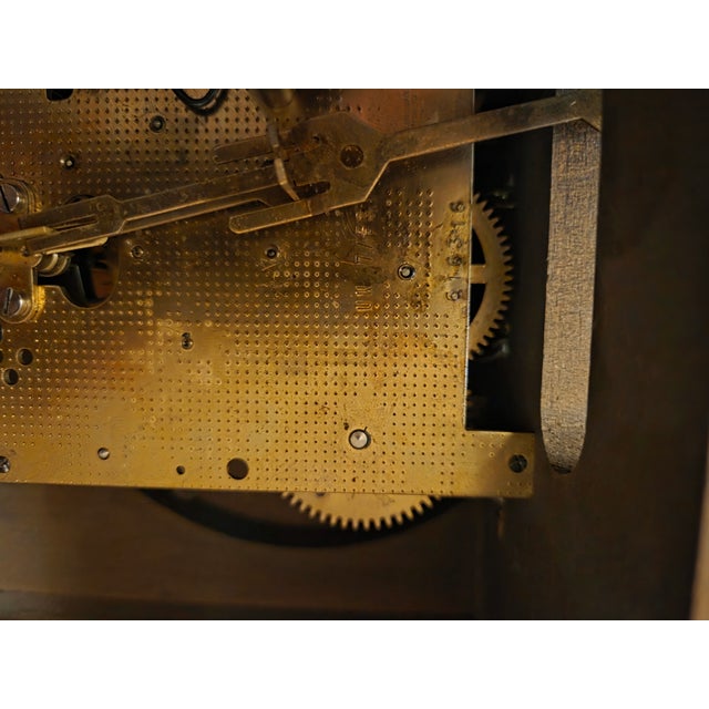 Vintage New England Clock Company Hanging Wood Wall Weights Cathedral Hark Chime For Sale - Image 16 of 17