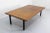 French Massive Oak and Metal Coffee Table, 1970s For Sale - Image 4 of 9