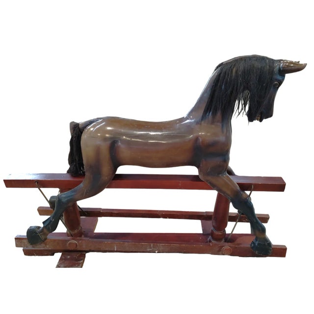 Indonesian Rocking Horse, 1950s For Sale - Image 3 of 7
