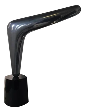 Postmodern Design Boomerang Aluminium Table Lamp, Italy, 1970s