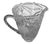 Transparent Vintage Attributed to Mikasa Crystal Frosted Rose Water Pitcher For Sale - Image 8 of 9