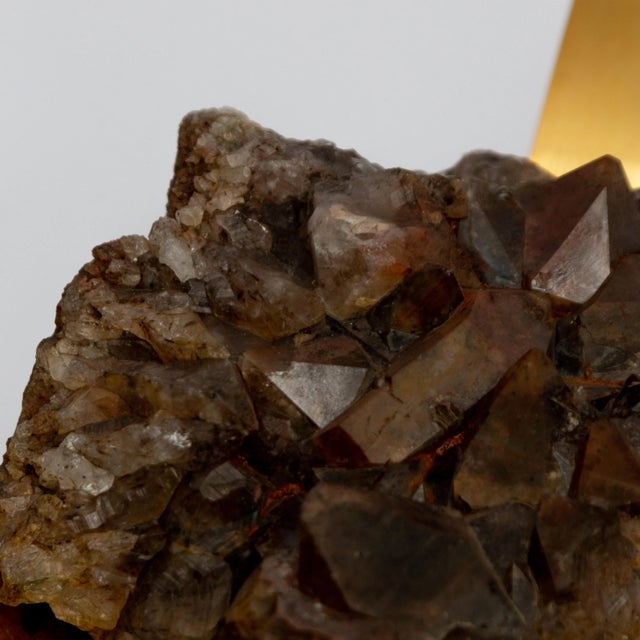 Gold Vintage Hollywood Regency Mineral Stone Coffee Table For Sale - Image 8 of 12