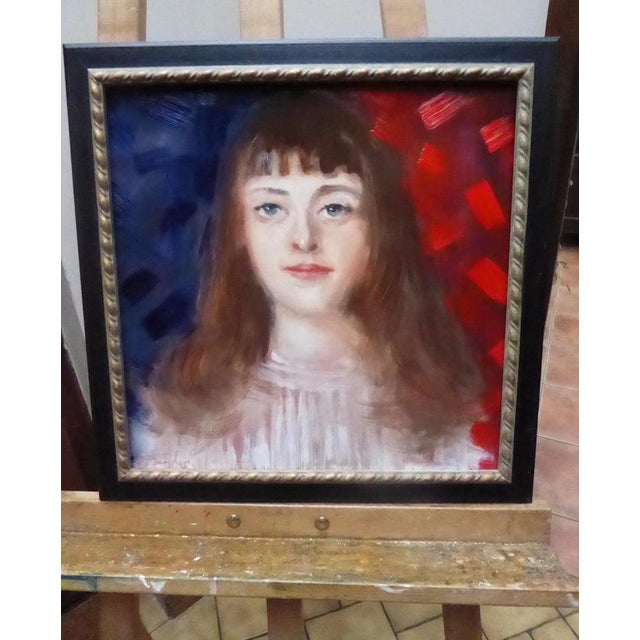 1990s Barnden, Portrait of a Lady, Late 20th Century, Oil Painting on Board, Framed For Sale - Image 5 of 14