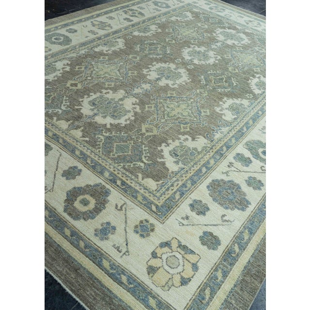 Turkish Oushak Rug 9'2" x 12'6" #19364 For Sale In Houston - Image 6 of 8