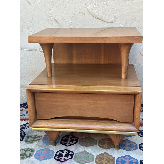 1960s Kent Coffey the Elegante Nightstand With Drawer For Sale - Image 9 of 12