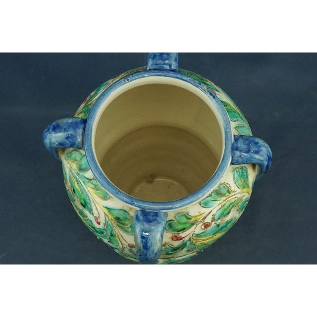 Antique Ceramic Vase with Handles from Fratelli Fanciullacci, 1890s For Sale - Image 9 of 18