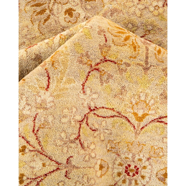 Textile Mogul, One-of-a-Kind Hand-Knotted Runner Rug - Ivory, 9' 0" x 16' 2" For Sale - Image 7 of 8