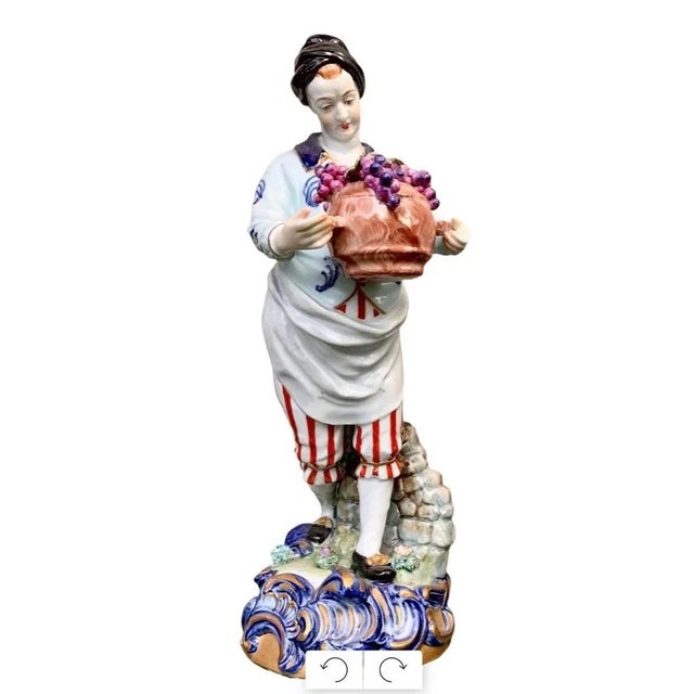 Ceramic Pair of Early 19th Century Sevres Porcelain Figures For Sale - Image 7 of 12