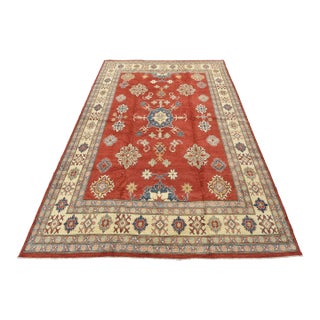 Kazak Rug 10’10” X 15’6” Red Wool Tribal Hand-Knotted Oriental Carpet For Sale