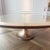 Brown Oval Pyrolave and Bronze Pedestal Dining Table, by Giorgetti, Italy 2018 For Sale - Image 8 of 12