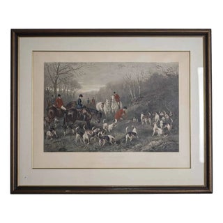 Copperplate Engraving with a Hunting Motif Heywood Hardy Reservé For Sale