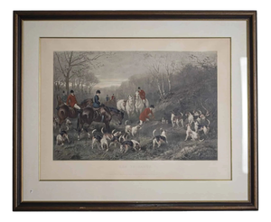 Copperplate Engraving with a Hunting Motif Heywood Hardy Reservé