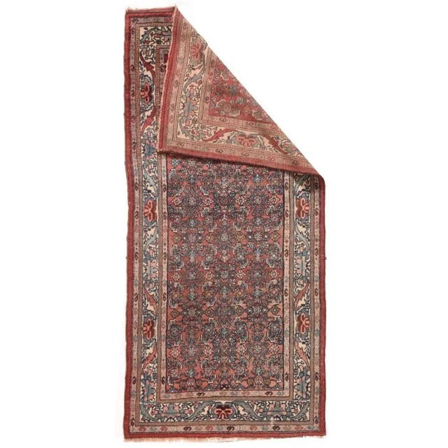 Persian 1920s Antique Persian Malayer Rug-3′4″ × 7′2″ For Sale - Image 3 of 5