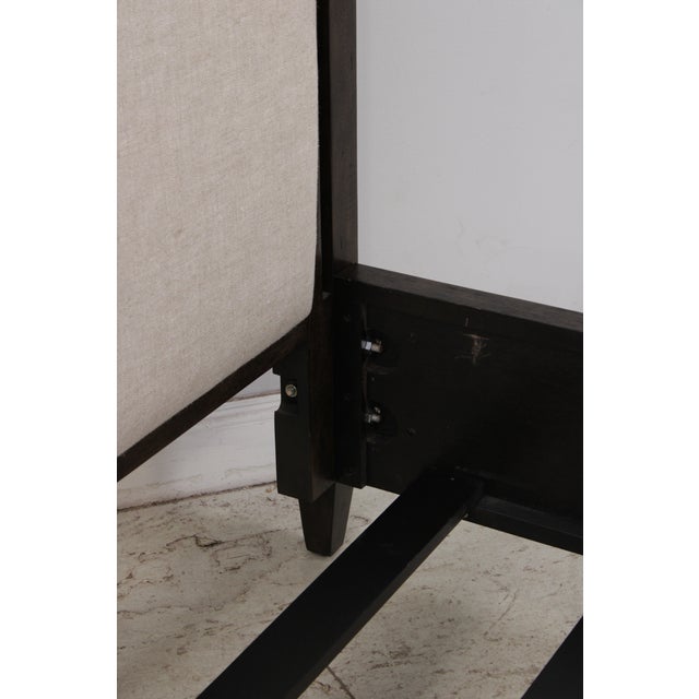 Restoration Hardware King Size Upholstered Bed For Sale - Image 16 of 18