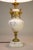 Antique White 1910s Elaborate Victorian Neoclassical Bronze Gilt Urn Marble Table Lamp For Sale - Image 8 of 14