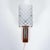 Vintage Bohemian Wall Lamp in Milk Glass and Teak Wood For Sale - Image 12 of 12