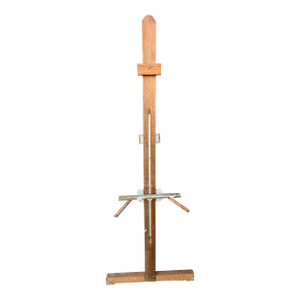 Vintage Mid Century Wooden Studio Artist Easel With Adjustable Canvas Support