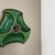 Metal Sputnik Green Ceramic Wall Lights attributed to Pan Ceramics, Germany, 1970s, Set of 3 For Sale - Image 7 of 16