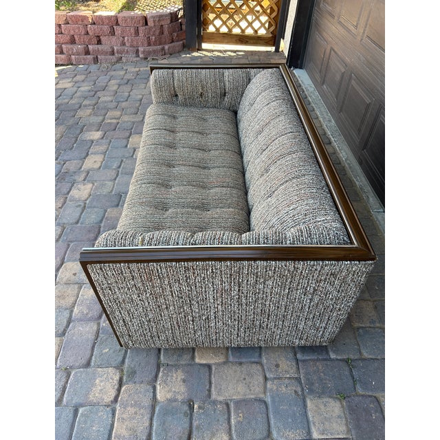 Milo Baughman Style “Floating” Vintage Mid-Century Modern Sofa For Sale In Las Vegas - Image 6 of 6