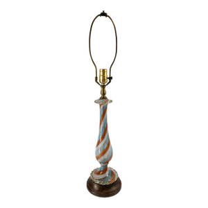 Mid-Century Italian Murano Swirled Glass Table Lamp