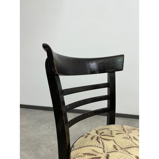 Wood Art Deco Dining Chairs by J.Halabala for Ton, 1930s, Set of 4 For Sale - Image 7 of 12