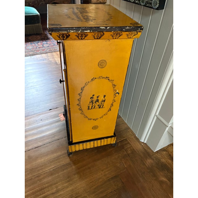 19Th Century Antique French Tole Metal Cabinet For Sale - Image 11 of 12