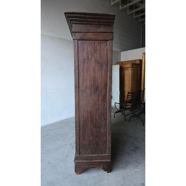 Brown Large Scale 19th Century Antique European Wardrobe Cabinet For Sale - Image 8 of 13