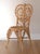 Mid-Century Modern Vintage 1970s Boho Bamboo & Rattan Heart Back Chair For Sale - Image 3 of 17