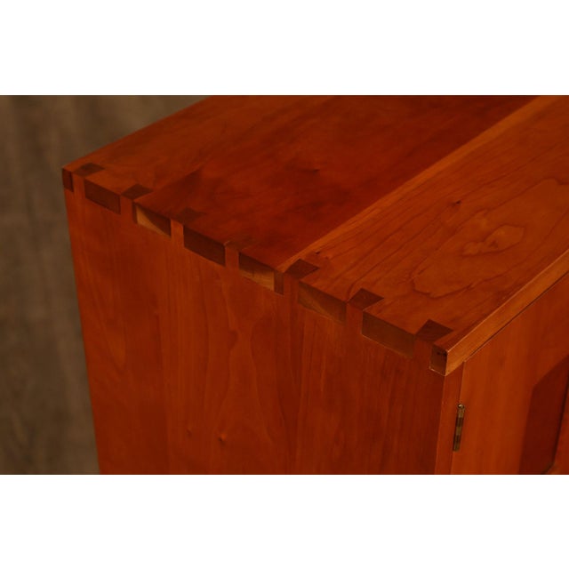 Wood Stickley Mission Collection Cherry Writing Desk With Organizer Top For Sale - Image 7 of 18