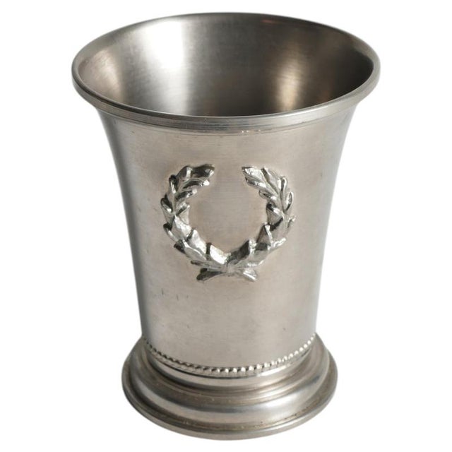 Small Vintage Pewter Vase with Laurel Wreath from Svenskt Tenn, Sweden, 1967 For Sale - Image 10 of 10