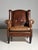 Brown Wingback Club Chair in Sheep Leather For Sale - Image 8 of 18