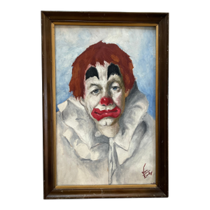 Acrylic Painting of Clown
