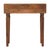 Wood Golden Teak-Finish Mango Wood Brass-Accent Console Table For Sale - Image 7 of 8