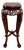 Vintage Chinese Rosewood & Mother-of-Pearl Inlaid Pedestal Stand For Sale