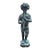 Vintage-Style Bronze Boy Playing Flute Fountain With Verdigris Patina For Sale