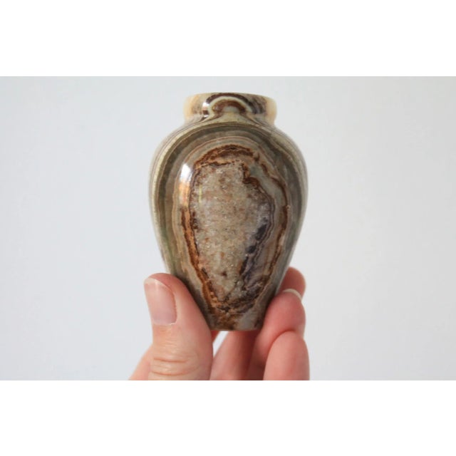 Stone Vintage Polished Stone Bud Vase For Sale - Image 7 of 8