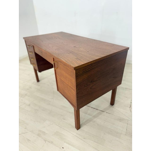 Mid-Century Danish Teak Desk, 1960s For Sale - Image 11 of 17