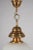 Metal Hollywood Regency Italian Pendant Lamp in Opaline, 1950s For Sale - Image 7 of 10