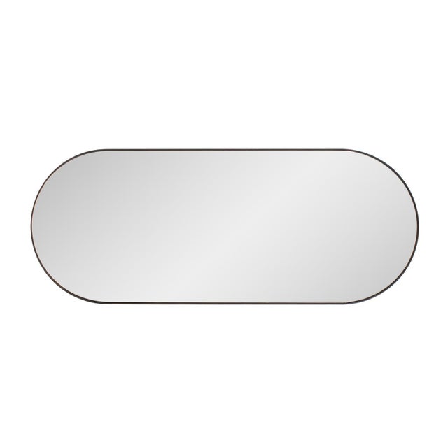 Black Balducci Oval Mirror- Small For Sale - Image 8 of 11