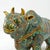 Chinese Brass Gilt Ox Drawn Cart With Cloisonné and Enamel 20th Century For Sale - Image 17 of 18