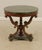 Age: Approx 10 Years Old Details: Mahogany Base w. Gold Accents Nice Carved Details High Quality Construction Green Marble...