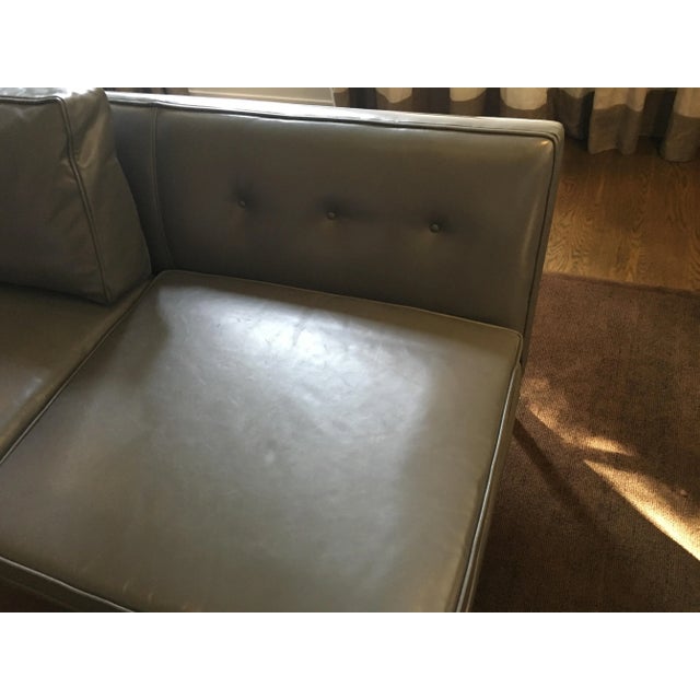 1960s Vintage Dunbar Edward Wormley Leather Sofa For Sale In Los Angeles - Image 6 of 12