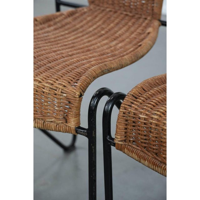 Vintage Dining Chairs with Cast Iron Frame from Frederick Weinberg, Set of 2 For Sale - Image 11 of 14