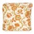 Bennison Coral and Yellow Pillow Dimensions: approx. 17” L x 17” H Down insert included