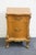 French Provincial Vintage Antique Solid Maple French Provincial Rococo Revival 19" Cabinet Nightstand For Sale - Image 3 of 13