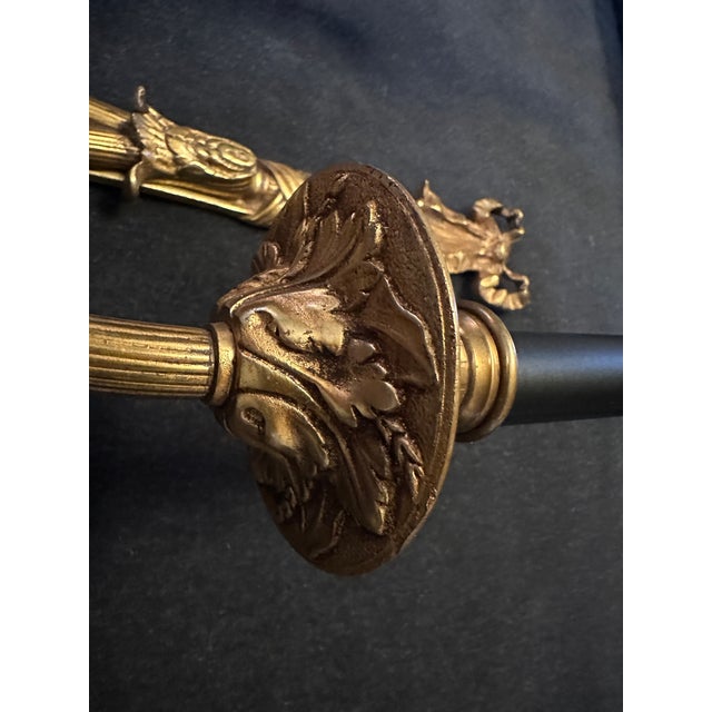 Late 20th Century Pair of Late 20th Century Matching Brass Wall Sconces With Bows For Sale - Image 5 of 10